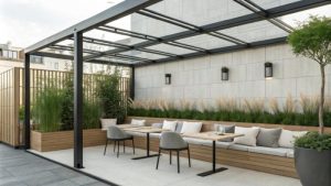 Jak dobrać kolor płyt z poliwęglanu na zadaszeniu tarasu